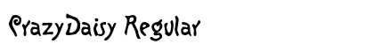 CrazyDaisy Regular Font Preview
