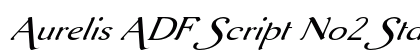 Aurelis ADF Script No2 Std Ext Italic preview