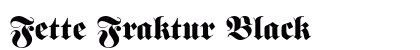 Fette Fraktur Black preview