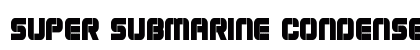 Super Submarine Condensed Condensed Font Preview
