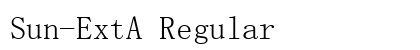 Sun-ExtA Regular font free download
