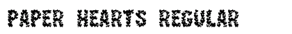 Paper Hearts Regular Font Preview
