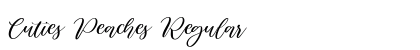 Cuties Peaches Regular Font Preview
