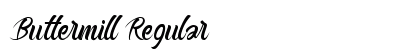 Buttermill Regular Font Preview