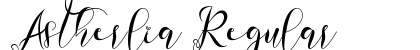 Astherlia Regular Font Preview