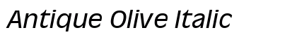 Antique Olive Italic Font Preview