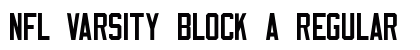 NFL Varsity Block A Regular Font Preview