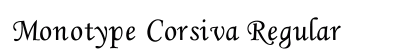 Monotype Corsiva Regular font free download