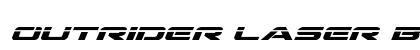 Outrider Laser Bold Italic preview Outrider Laser Bold Italic preview