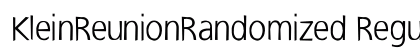 KleinReunionRandomized Regular