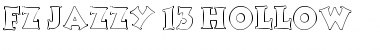 FZ JAZZY 13 HOLLOW Normal Font