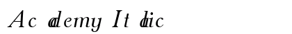 Academy Italic Preview