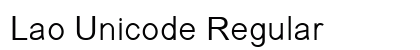Lao Unicode Regular font free download