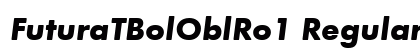 FuturaTBolOblRo1 Regular Font Preview