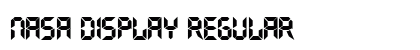 Nasa Display Regular Font Preview