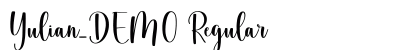 Yulian_DEMO Regular Font Preview Yulian_DEMO Regular Font Preview