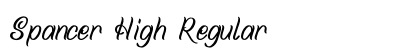 Spancer High Regular Font Preview