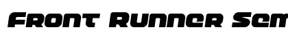 Front Runner Semi-Italic Semi-Italic preview