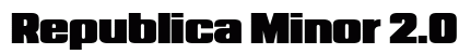 Republica Minor 2.0 Regular Font Preview