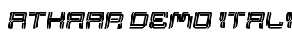 Athaar Demo Italic Font Preview