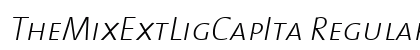 TheMixExtLigCapIta Regular Font Preview