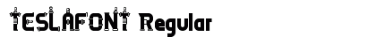 TESLAFONT Regular Font Preview