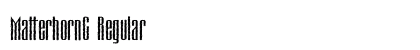 MatterhornC Regular Font Preview