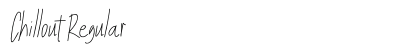 Chillout Regular Font Preview