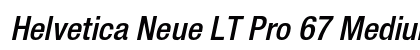 Helvetica Neue LT Pro 67 Medium Condensed Oblique font free download