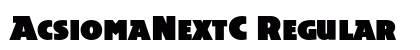 AcsiomaNextC Regular Font Preview