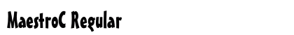 MaestroC Regular Font Preview