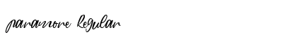 paramore Regular Font Preview paramore Regular Font Preview