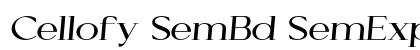 Cellofy SemBd SemExp Ita Italic preview Cellofy SemBd SemExp Ita Italic preview