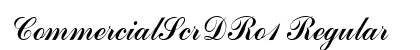 CommercialScrDRo1 Regular font free download