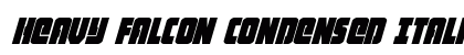 Heavy Falcon Condensed Italic Condensed Italic preview