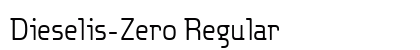 Dieselis-Zero Regular Font Preview