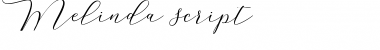 Melinda Script Regular Font