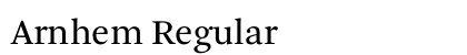 Arnhem Regular font free download