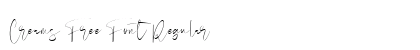 Creams Free Font Regular preview Creams Free Font Regular preview