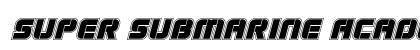 Super Submarine Academy Italic Italic Font Preview