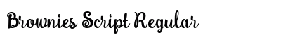 Brownies Script Regular Font Preview