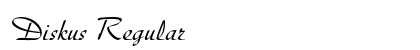 Diskus Regular Font Preview
