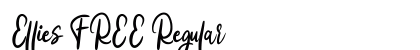 Ellies FREE Regular Font Preview