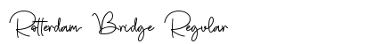 Rotterdam Bridge Regular Font Rotterdam Bridge Regular Font Preview