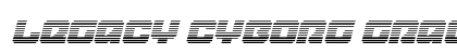 Legacy Cyborg Gradient Italic Regular