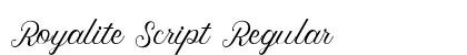 Royalite Script Regular preview Royalite Script Regular preview