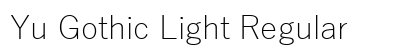 Yu Gothic Light Regular font free download