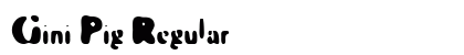 Gini Pig Regular Font Gini Pig Regular Font Preview