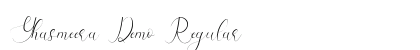 Yhasmeera Demo Regular preview Yhasmeera Demo Regular preview