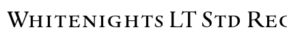 Whitenights LT Std RegularSC Regular Font Whitenights LT Std RegularSC Regular Font Preview